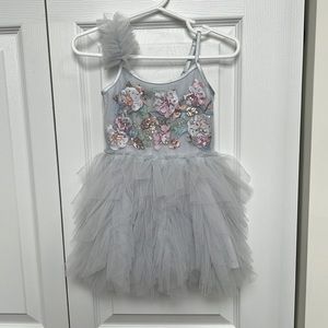Tutu Du Monde Blue Ruffe Dress 6-12M